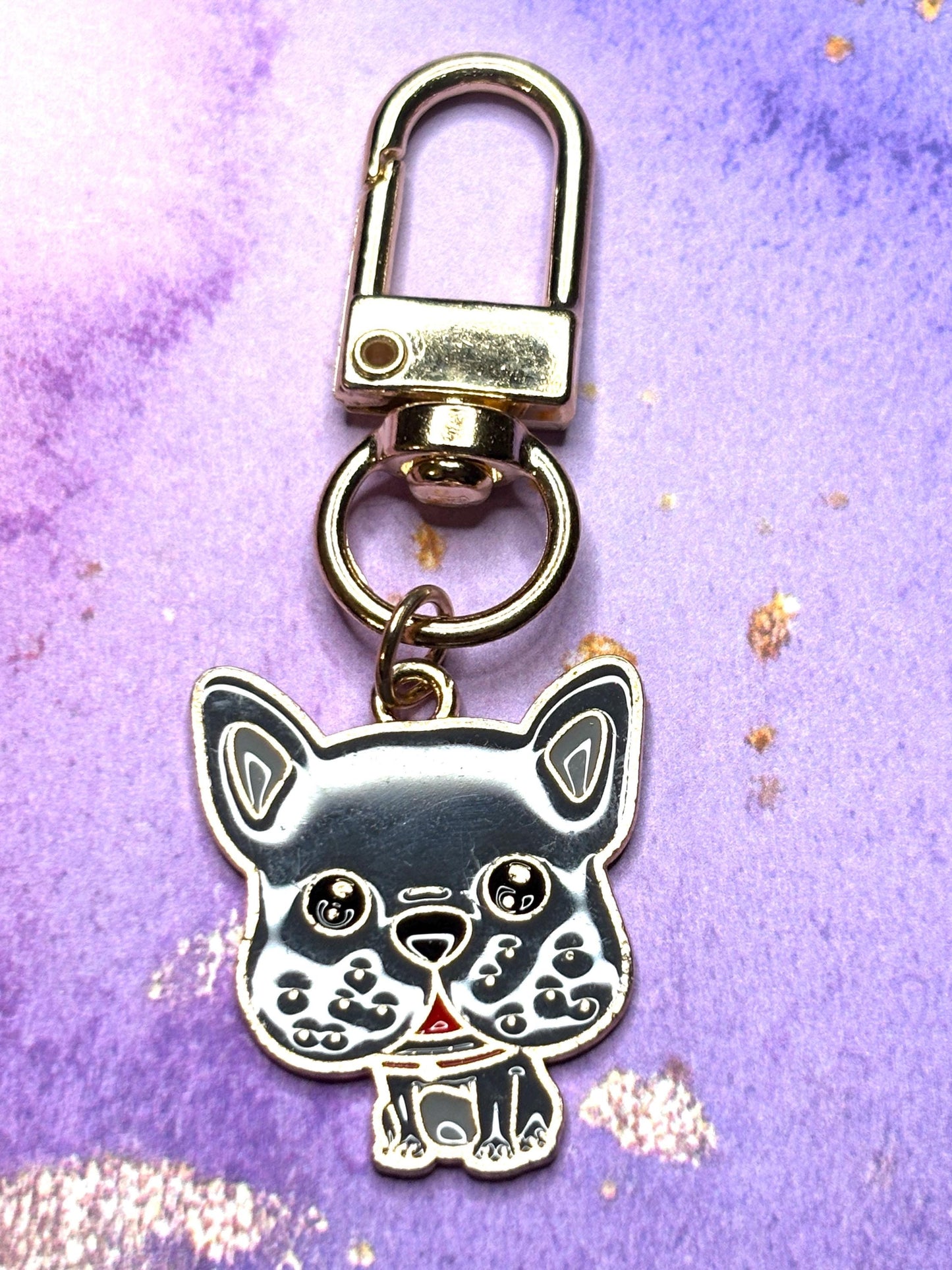 Cute Dog Purse Charms Bag Charms Keychain Charms Zipper Pulls Colorful Dog Accessories Gift for Dog Lovers