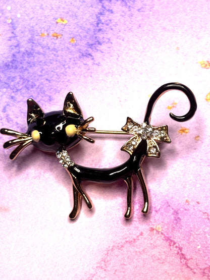 Fun Colorful Cat Broaches Pins Bright Kitty Jewelry Cute Multicolor Cat Broach Playful Animal Accessories with 5 Unique Cat Styles