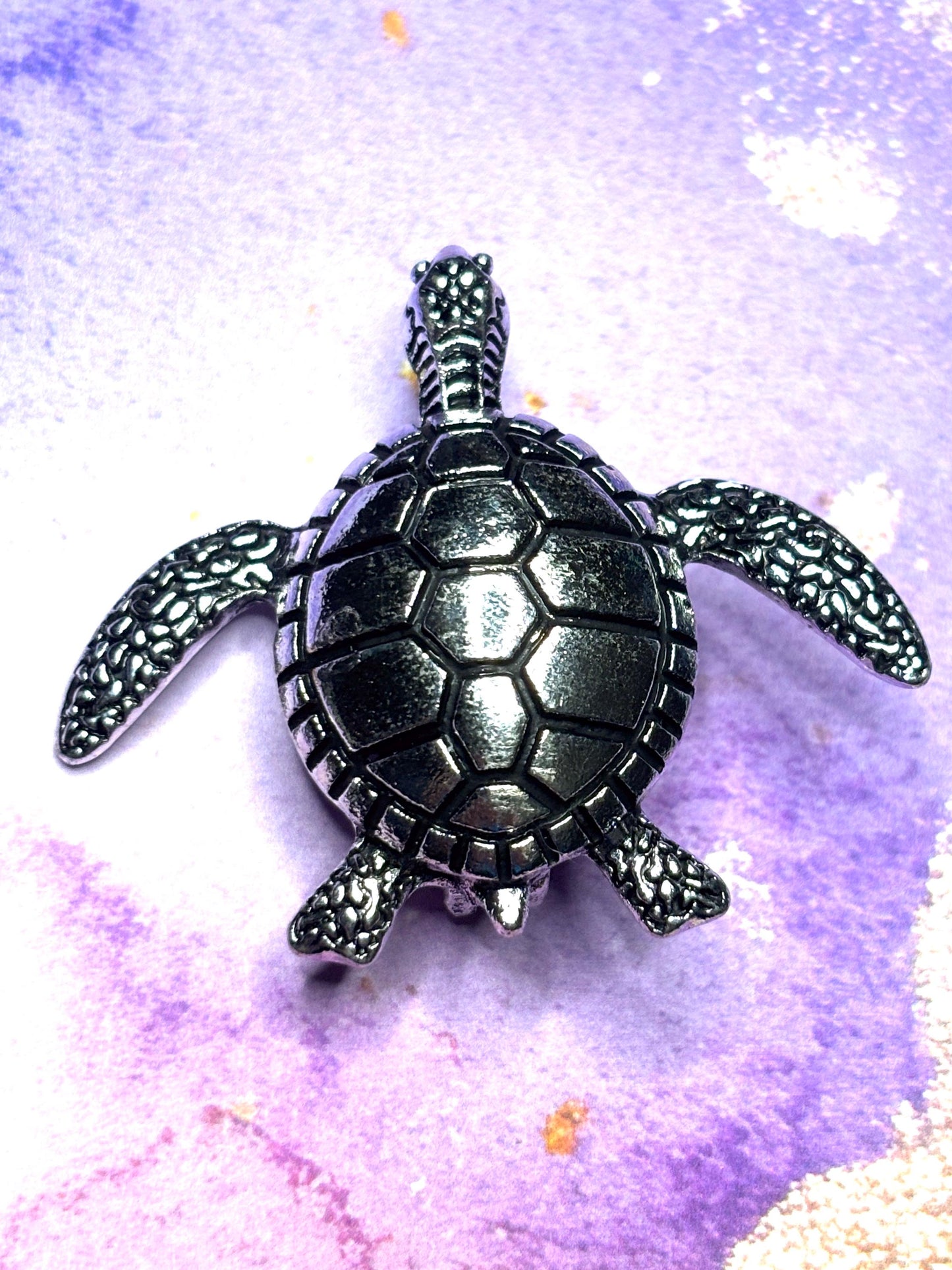 Silver Turtle Broaches Pins Ocean Animal Jewelry Sparkling Sea Turtle Accessories Cute Silver Beaded Broach Gift for Women