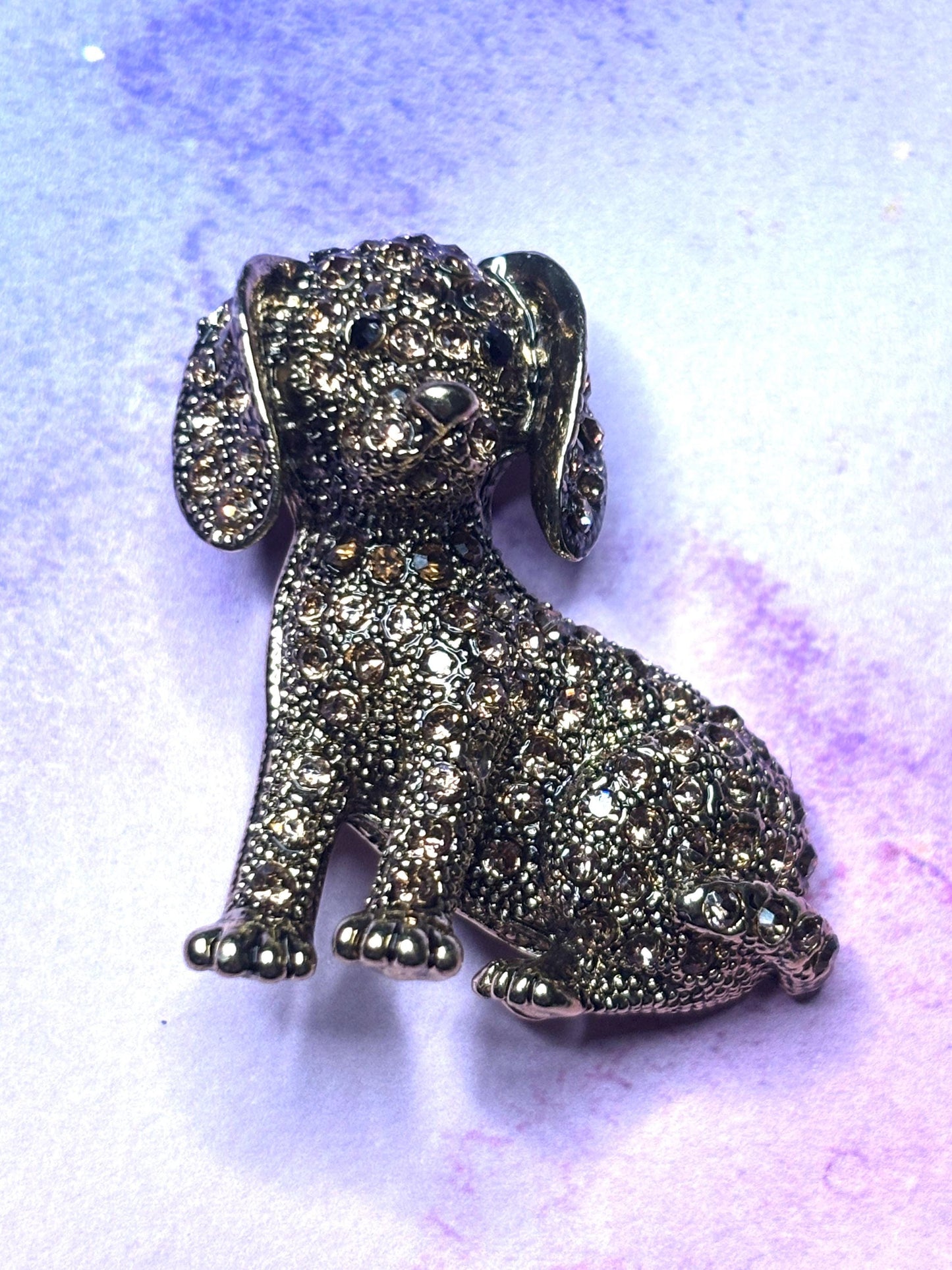 Rhinestone and Enamel Dog Broaches Pins Sparkling Dachshund Scottie and Labrador Jewelry Colorful Gem Dog Broach Cute Pins for Women