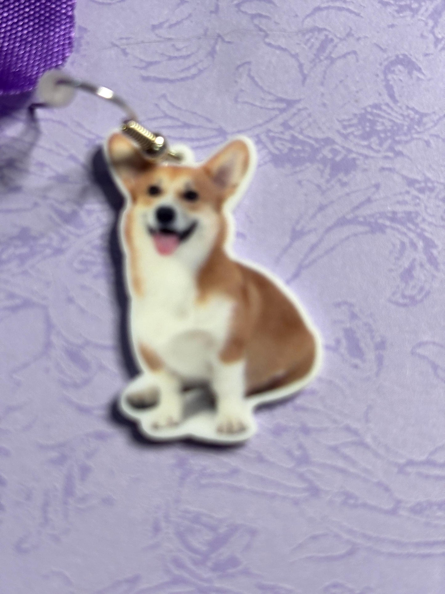 Corgi Earrings Dog Lover Jewelry Three Styles Available Laser Cut Acrylic and Rhinestone Design Hypoallergenic Hooks Gift for Pet Moms