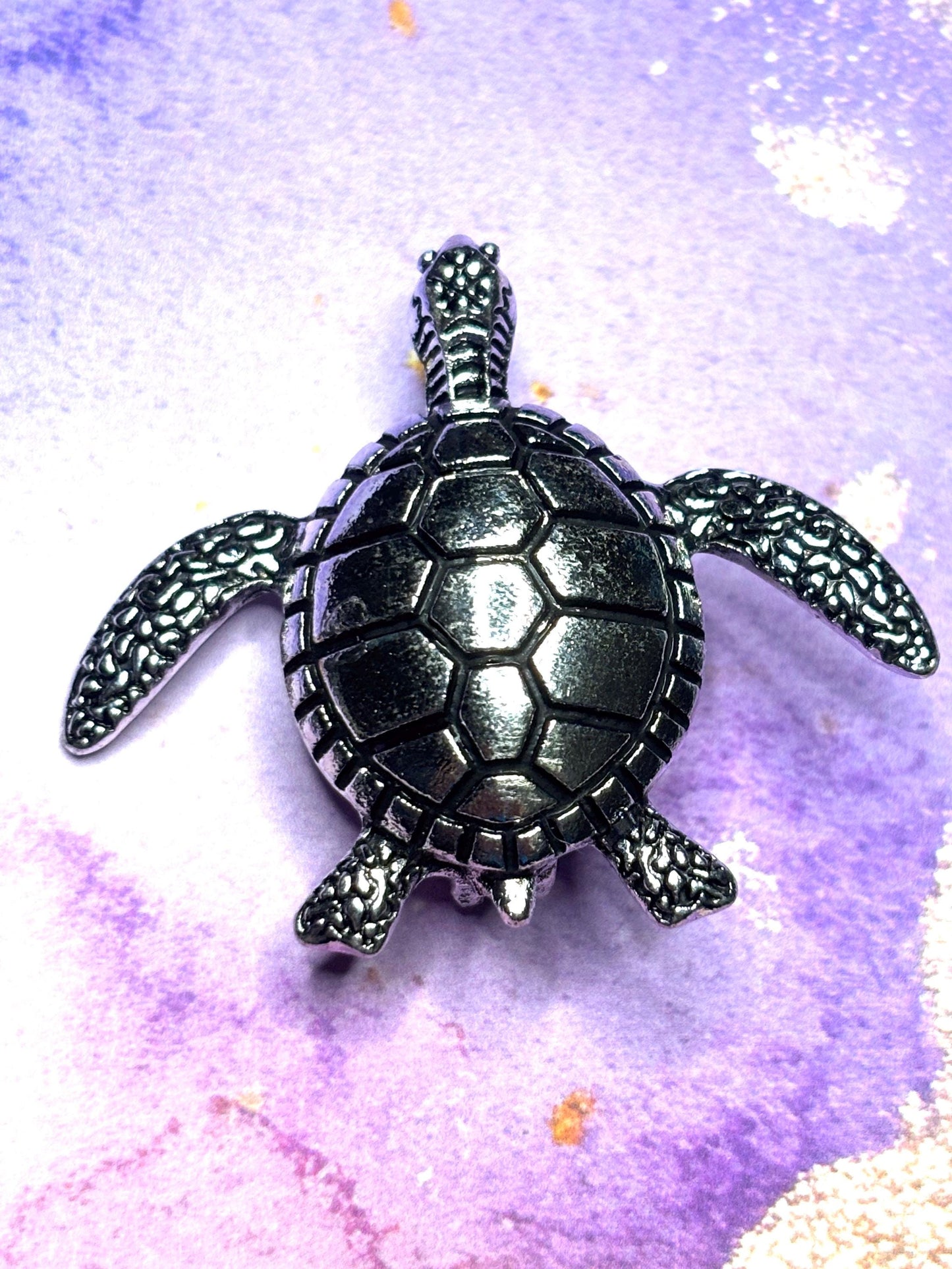 Silver Turtle Broaches Pins Ocean Animal Jewelry Sparkling Sea Turtle Accessories Cute Silver Beaded Broach Gift for Women