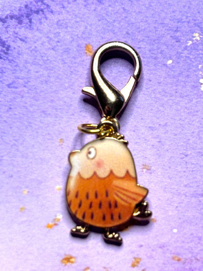 Little Chick Purse Charm Enamel Chick Bag Charm Cute Chick Keychain Zipper Pull Colorful Chick Gift Gold Lobster Clasp Chicken Lovers Farm