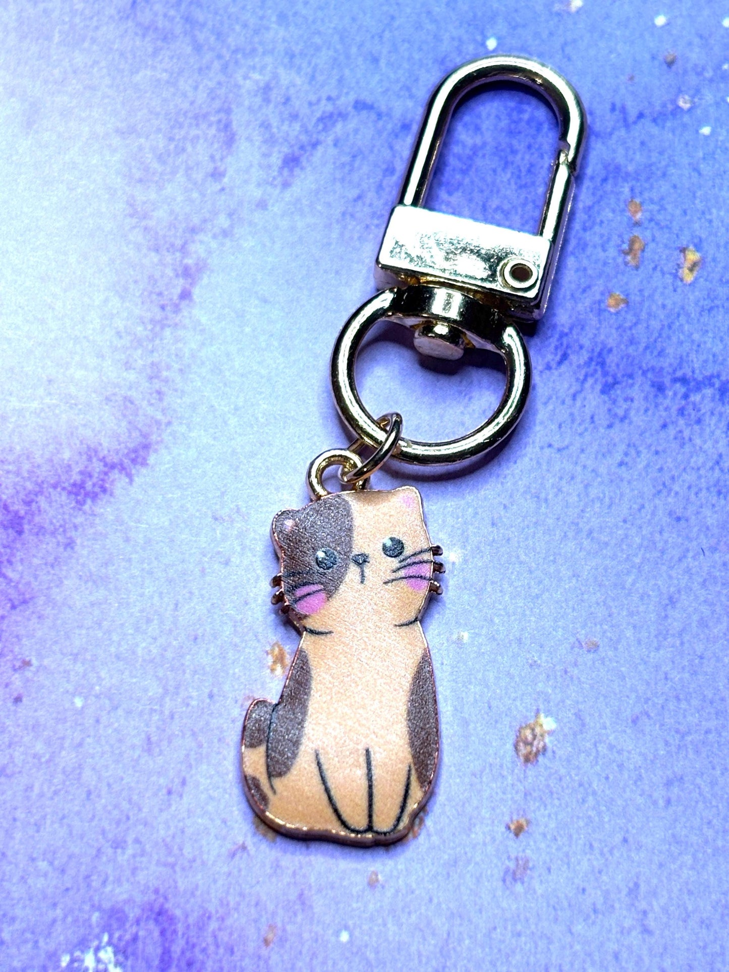 Darling Cats Purse Charms Bag Charms Keychain Charms Zipper Pulls Colorful Cat Accessories Gift for Cat Lovers Feline gifts
