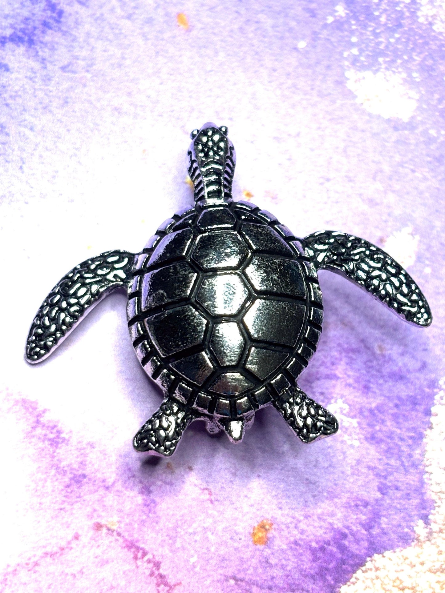 Silver Turtle Broaches Pins Ocean Animal Jewelry Sparkling Sea Turtle Accessories Cute Silver Beaded Broach Gift for Women