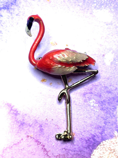 Rhinestone Bird Broaches Pins Sparkling Hummingbird Peacock and Flamingo Jewelry Colorful Gem Bird Broach Cute Pins for Women