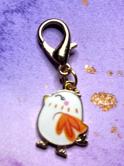 Little Chick Purse Charm Enamel Chick Bag Charm Cute Chick Keychain Zipper Pull Colorful Chick Gift Gold Lobster Clasp Chicken Lovers Farm