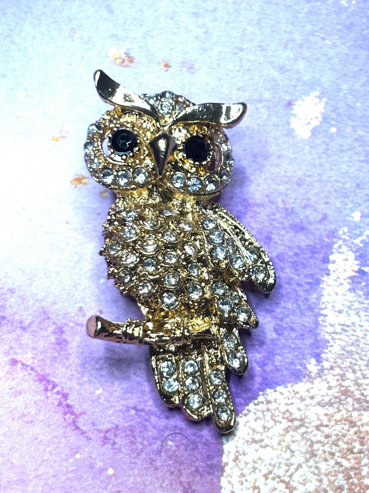 Rhinestone Owl and Swan Broaches Pins Sparkling Animal Jewelry Elegant Gem Accented Broach Cute Owl and Swan Pins for Women