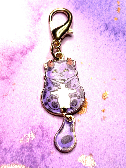 Swinging Tail Cats Purse Charms Bag Charms Keychain Charms Zipper Pulls Colorful Cat Accessories Gift for Cat Lovers Feline Lovers
