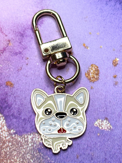 Cute Dog Purse Charms Bag Charms Keychain Charms Zipper Pulls Colorful Dog Accessories Gift for Dog Lovers