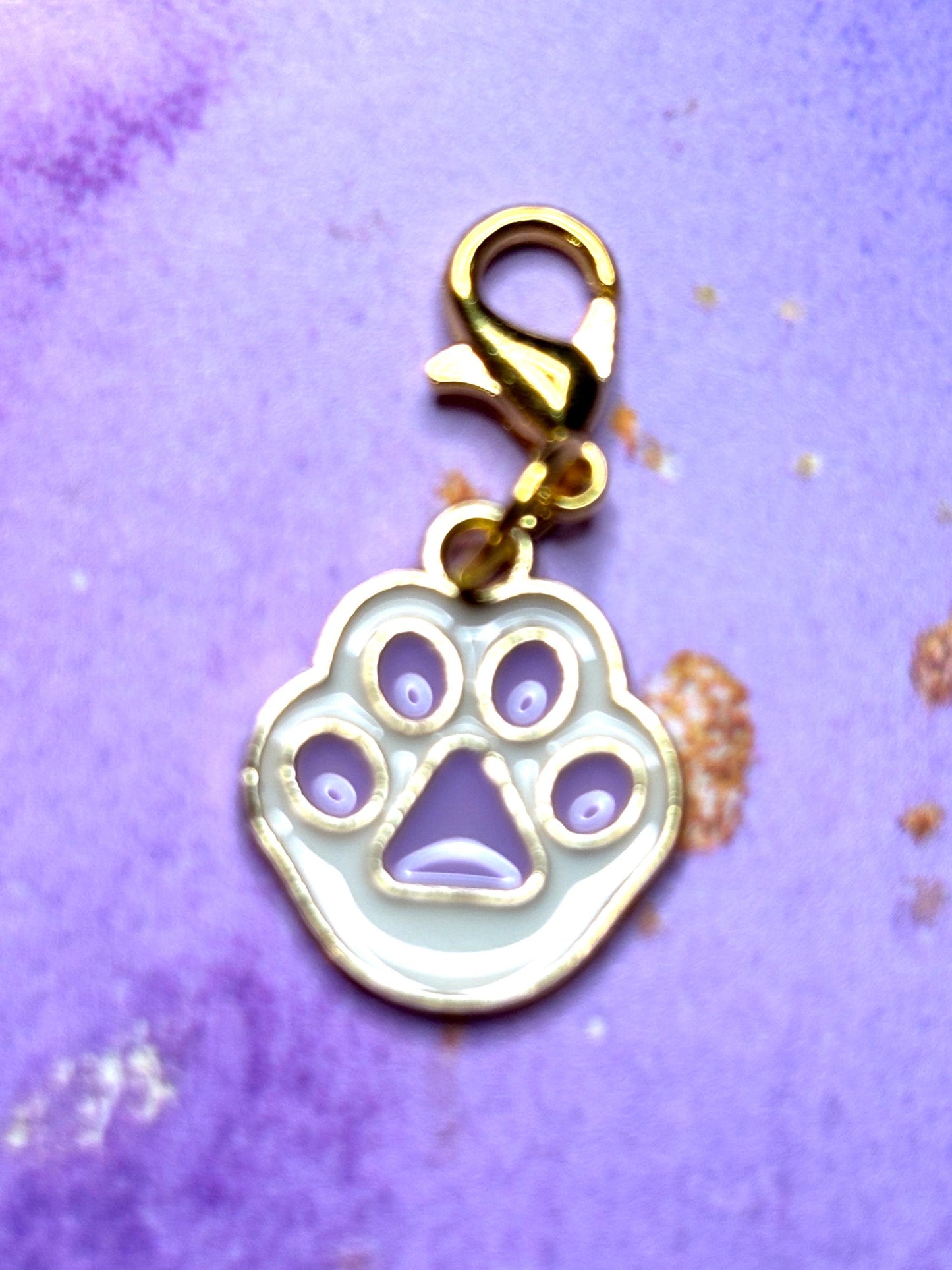 Paw Print Purse Charms Bag Charms Keychain Charms Zipper Pulls Colorful Pet Accessories Gift for Animal Lovers Cat Lovers, Dog Lovers Pets