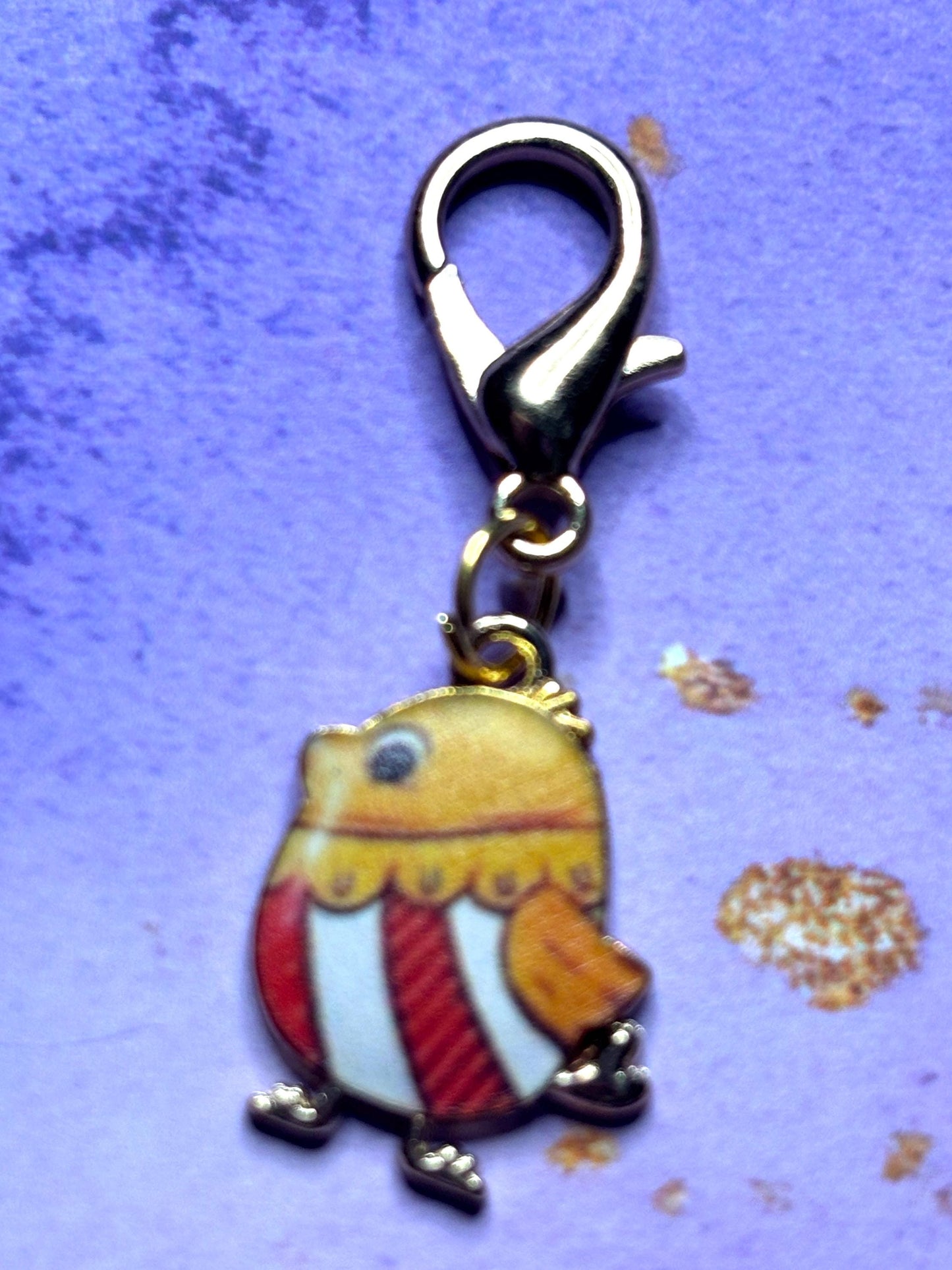 Little Chick Purse Charm Enamel Chick Bag Charm Cute Chick Keychain Zipper Pull Colorful Chick Gift Gold Lobster Clasp Chicken Lovers Farm